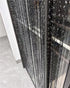 ave split Decorative Door String Curtain, Wall Panel Fringe Window Drapes, Room Divider Blind, Black 100cm*200cm