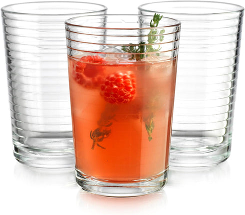 Glaver's Juice Glasses 7 oz. Set of 10 Glass Cups Beverage Water