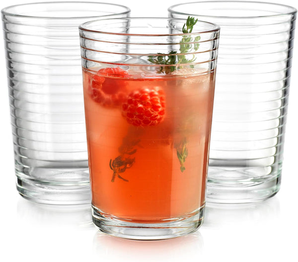 Glaver's Juice Glasses 7 oz. Set of 10 Glass Cups Beverage Water