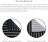 Kitchen Cooking Apron for Women and Men, Adjustable Chef Bib with Pockets - 32" x 28" - Black/White Pinstripe