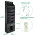 3in1 5 Over The Door Shoe Organizer with Slanted Compartments,Removable Storage Bin & Transparent Pockets,Thickened