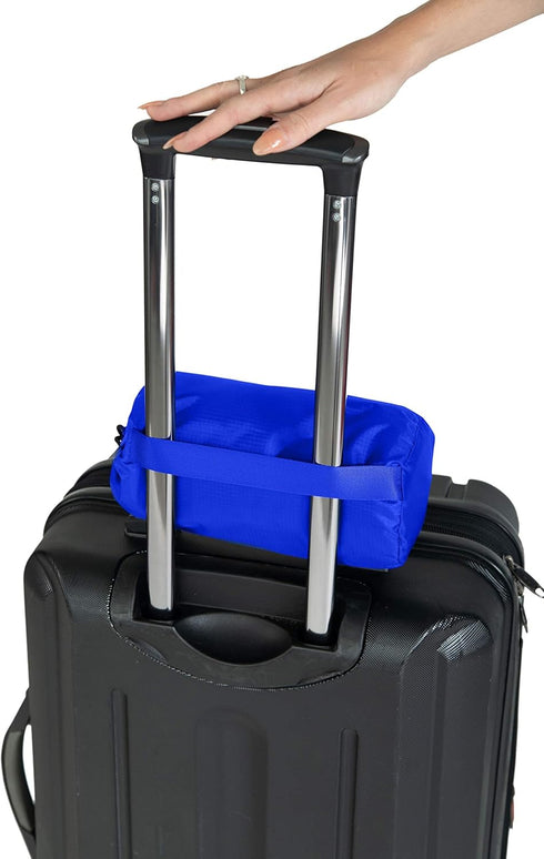 BlueHills Ultra Compact Travel Blanket Pillow in Portable Bag Case - Cozy Soft Large Blanket for Airplane Flight