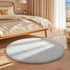 4Ft Ophanie White Round Rug Circle Area Rug, Aesthetic Room Decor, Fluffy Fuzzy Bedroom Carpet, Plush Soft Shaggy