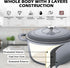 6QT Simmer TeamFar Enameled Cast Iron Dutch Oven, Nonstick Dutch Oven Pot with Lid & Dual Handles for Bread Baking