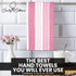 Set 3 18x28 Inch Stripe Kitchen Towels Decor Mordern Design Centreband Dish Towels Boho Stripe Absorbent Festive Gift