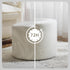 Bezseller Soft Boucle Pouf Ottoman, Comfortable Foot Rest, Full Foam Filling Footstool for Living Room, Bedroom