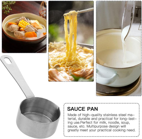 Noodles Cooker Pot, Stainless Steel Saucepan with Dual Pour Spout for Kitchen