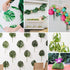 OurWarm 24pcs Large Artificial Tropical Palm Leaves, Faux Safari Leaves Monstera Fake Leaves for Birthday Party Safari