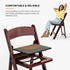 1 VINGLI Resin Folding Chairs with Cushion, Foldable Plastic Chair with Comfortable Padded Seats, Perfect for Event