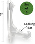 Clear Plastic Easels - 6" High with Locking Bar - Pack of 5