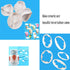 9Pcs Balloons and Cloud Cake Decoration Fondant Mold Set, Hot Air Balloon Cookie Cutters for Baking Pastry
