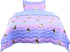 Tadpoles 2-Piece Girls Unicorn Quilt Set | Twin Bed Size Quilt & Standard Sham | 100% Micro-Denier Polyester | Metallic