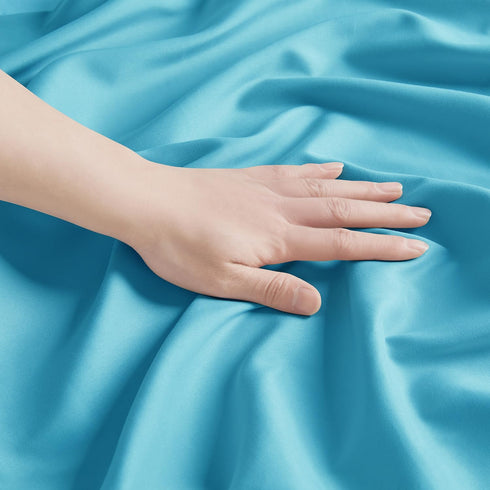 Nestl Beach Blue King Pillowcase Set - 2 Pieces, 20x40 Inches, Soft Microfiber for Comfort
