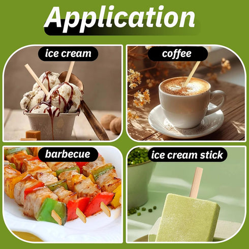 Lagincig 1000PCS 5.5 Inch Coffee Stirrers - Bamboo Coffee Stir Sticks Disposable Hot Drink Beverage Stirring Swizzle