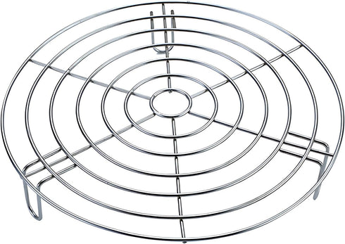 Round Cooling Racks Dia 11" for Cooking & Baking, 304 Stainless Steel Steamer Rack for Air Fryer, Cake Pans