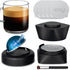 NESSUS Refill Kit for Reusable Nespresso Vertuo Pods, 50PCS Aluminum Foil Lids, Lid Quick Opener, Holder and Brush