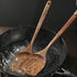 Wooden Spatula, 15.3 Inch Flat Wood Wok Spatula, Handmade Kitchen Utensils for Nonstick Cookware