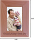 CustomGiftsNow Forever Daddy's Little Girl, Engraved Wood Picture Frame (4x6 Vertical)