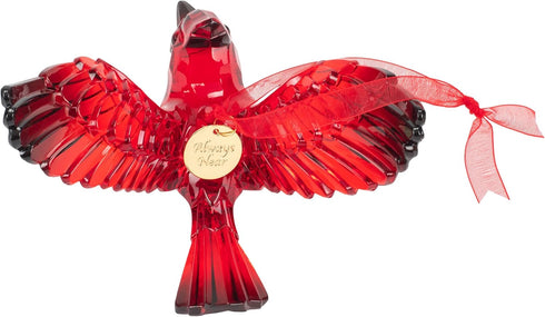 Department 56 Cardinal Bird Hanging Ornament - Acrylic Christmas Basics, 3.125 Inch, Red