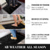 Yimobra Sturdy Door Mat, Heavy Duty Welcome Mats for Home Entrance, Weather Resistant Easy Clean (Black)