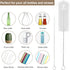 8 Pcs Bottle and Straw Cleaner Brush, Long Deep Nylon Brush with Bendable Stainless Steel Handles for Bottles and Pipes