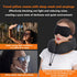 MLVOC Travel Pillow - 100% Pure Memory Foam Neck Pillow with Eye Masks, Earplugs, and Luxury Bag