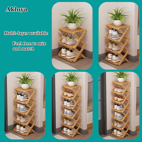 3 Small Shoe Rack, Tier Portable Folding Shoe Storage Rack, Without Installation, Mini Free Standing Shoe Rack