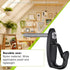 SELEWARE 30PCS Screw in Hooks for Hanging Outdoor String Lights, Black Wall Hooks for Patio Gazebo Fence