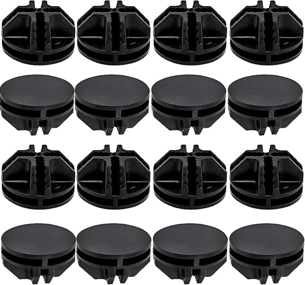16 Pcs Black Plastic Connector, Wire Grid Cube Connector for Modular Closet Storage Organizer and DIY Units