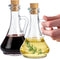 Crystalia Olive Oil and Vinegar Dispenser Set, Handmade Oil and Vinegar Cruet