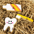 6Pcs Cute Stainless Steel Tooth Brush/Toothpaste Cookie Cutter, Baby Kids First Tooth Party Decorations