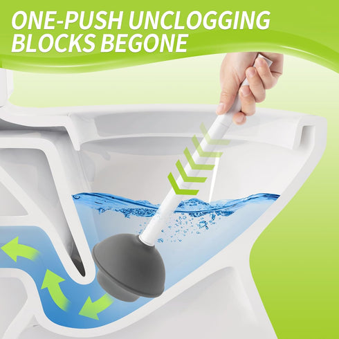 Set IVYROLL Toilet Brush and Plunger Hidden, S-Shaped Toilet Brush Plunger Combo, Perfect for Homes, Apartments