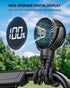 Mini Stroller Fan, Portable Baby Fan Battery Operated, LED Display with 3 Speeds, Small Clip on Fan Desk Fan USB Rechargeable, Personal Handheld Fan for Outdoor Travel, Children Gift by KIDEE