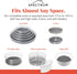 Spectrum Lazy Susan Organizer, Hexa Medium (1-Pack) for Cabinet, Refrigerator, Pantry, Table, & Shelf