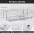 Segbeauty 2 Tier Bathroom Tray Countertop Organizer, 11 x 4.3in Instant Drying Stone Tray for Kitchen, Bathroom