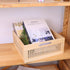 YRMT Wood Storage Crate Basket - Rustic Wooden Container for Organizing, Decorative Bamboo Box with Handles 11.4" x