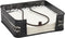 Stonebriar Industrial Black Graphite Metal Napkin Holder, Decorative Tray for Dining Table