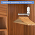 Stainless Steel Wall Mounted Clothes Hanger Storage Rack - Space Saving Organizer with Hooks for Laundry Room