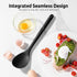 600 F Heat Resistant Silicone Spoon: U-Taste 13.3in Solid Kitchen Cooking Spoon for Mixing, Serving, Stirring