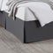 Nestl Dark Gray Bed Skirt Queen Size - 14 Inch Drop, Pleated Microfiber Hotel Quality
