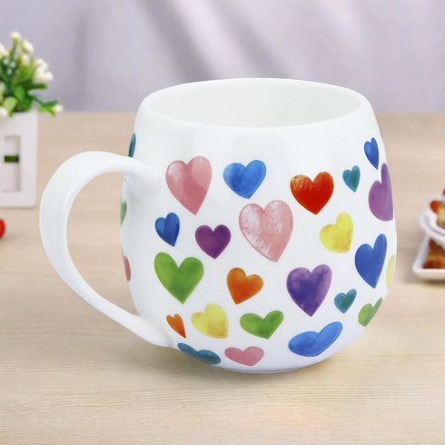 Cute 11oz Bone China Coffee Mugs - Christmas & Birthday Gifts for Women & Friends