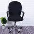 Stretchable Removable Computer Office Chair Cover, Universal Slipcovers for Swivel Lift Chairs (Black)