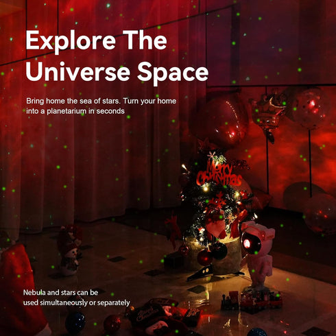 Star Projector Galaxy Night Light - Astronaut Space Projector, Starry Nebula Ceiling LED Lamp with Timer and Remote