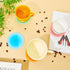 8 3.9 Inches Irenare Pieces Colorful Acrylic Coaster Cute Coasters Round Heat Resistant Holder Anti Slip Table