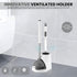 ToiletBuddies Set 2 1 Set Toilet Brush & Plunger - Toilet Bowl Brush and Holder, Refillable Liquid Dispenser Brush
