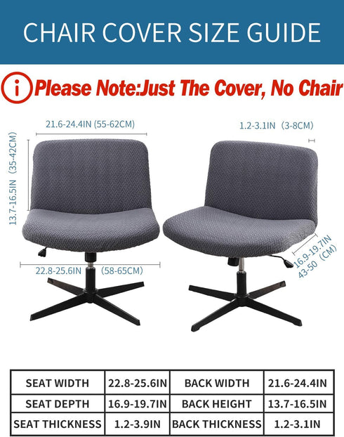 Armless LavishCover Chair Cover Office Desk Chair Cover, Waterproof and Elastic Criss Cross Chair Cover, Exquisite