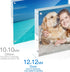 2 Pack 4x4 4x4 Set 10 10MM TWING Acrylic Picture Frame, Horizontal Magnet Double Sided Picture Frame with Microfiber