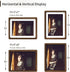 6x8 5x7, 6 8 Picture Frame Natural Walnut Wood with Mat for Original Natural Solid Wood by Photo Frames with Tempered