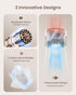 Portable Mini Handheld Turbo Fan, 4 Speed High Velocity Rechargeable Purse Fan for Travel, Beach, Vacation Essentials