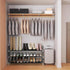 XSBAIHUO 3-Tier Closet, 30cm(D) 92cm(W) 55cm(H) (3-Tier Shoe Rack - Non-Woven Stackable Shoe Shelves for Entryway